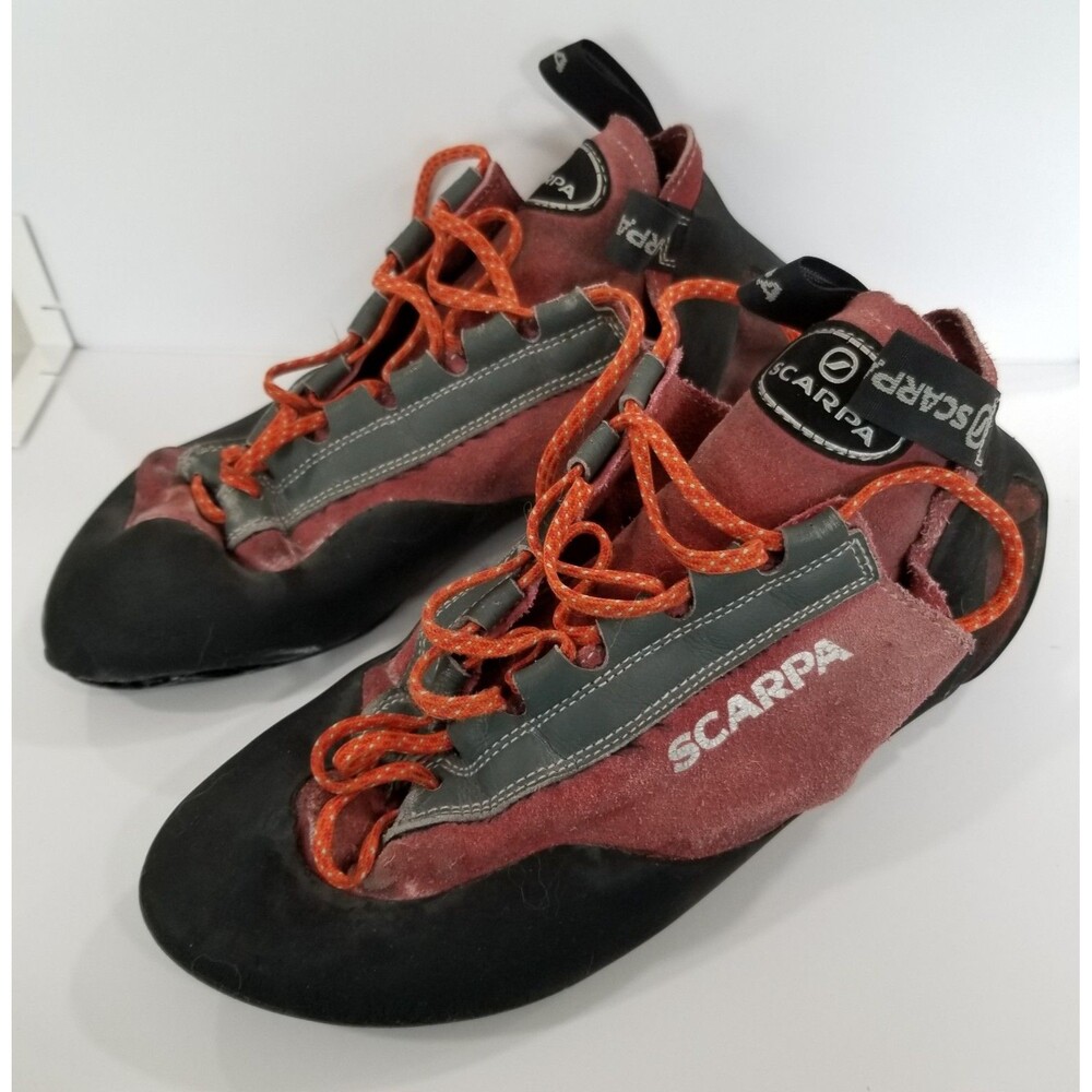 Scarpa Helix Climbing Shoes Vintage Lace-Up 10.25" Interior Length
